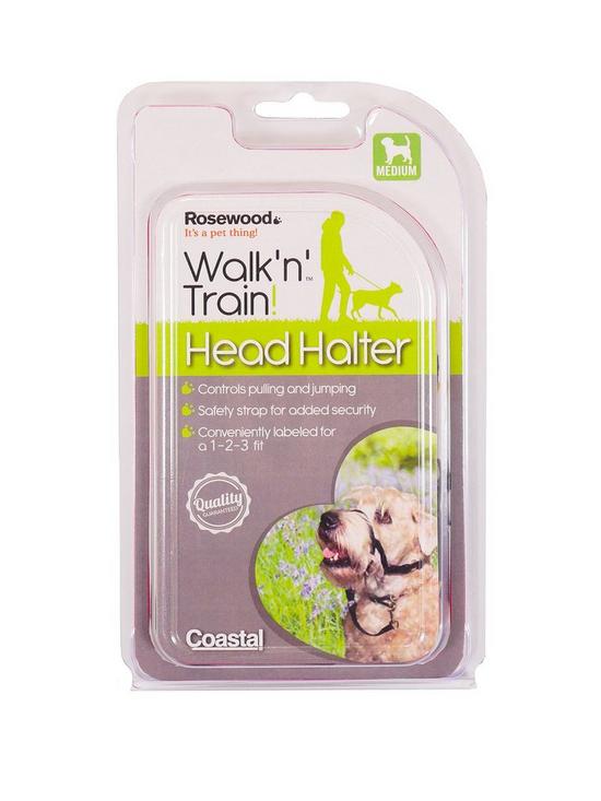 front image of rosewood-walk-n-train-dog-head-halter