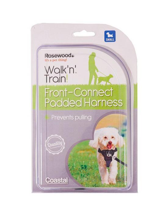 front image of rosewood-front-connect-padded-dog-harness-small