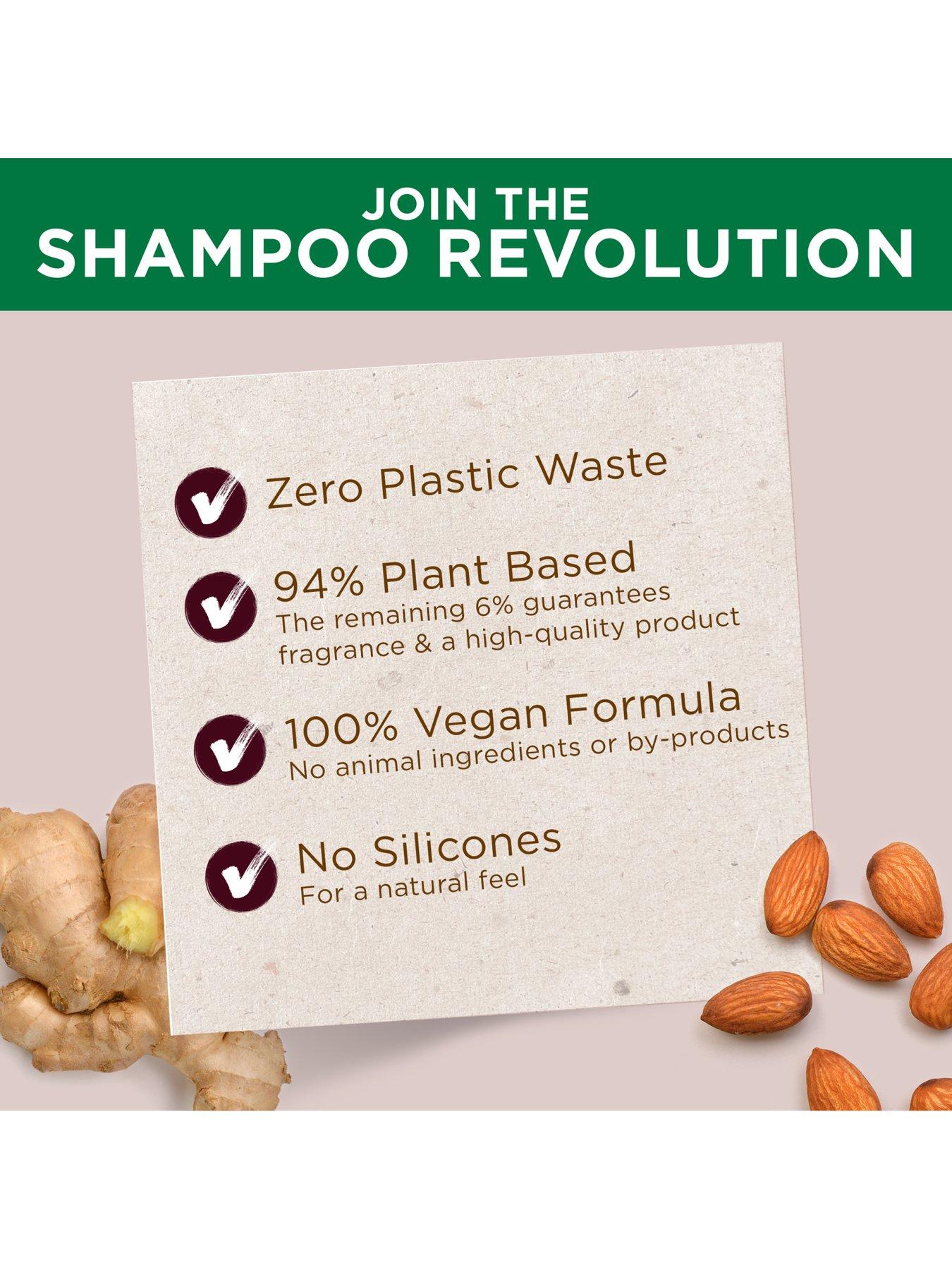  image of garnier-ultimate-blends-ginger-recovery-revitalising-shampoo-bar-for-weak-dull-hair-60g