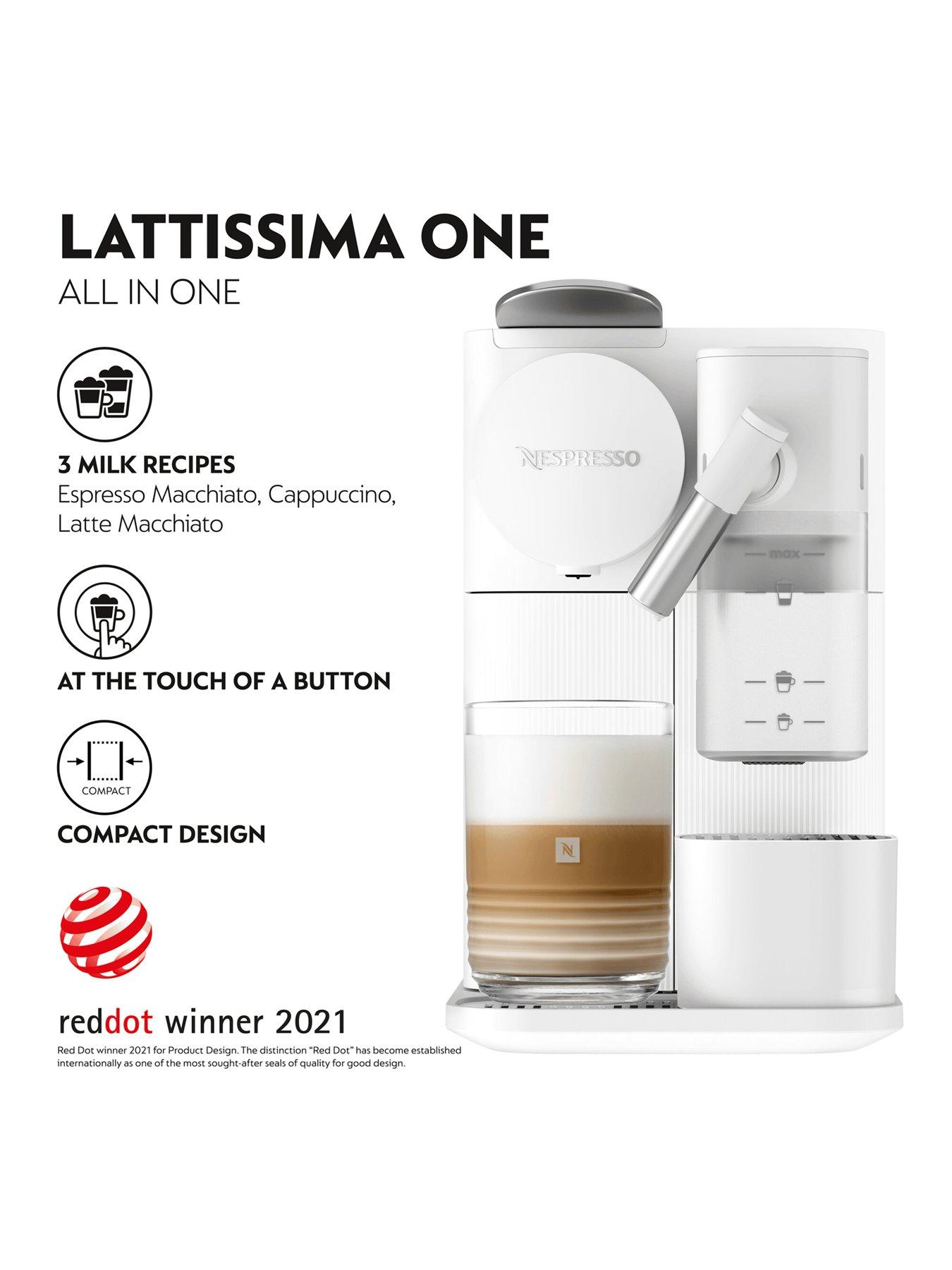 Image 2 of 8 of Nespresso Lattissima One Coffee Machine by De&rsquo;Longhi - EN510.W - White