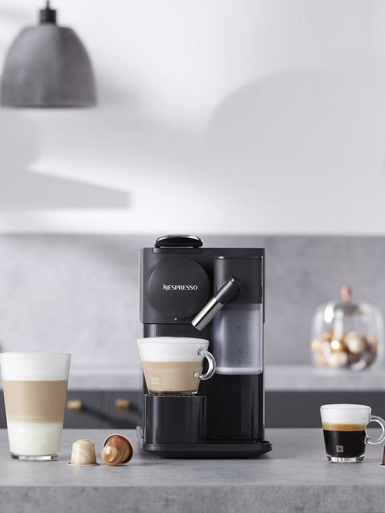stillFront image of nespresso-lattissima-one-coffee-machine-by-delonghi-en510w-blacknbsp