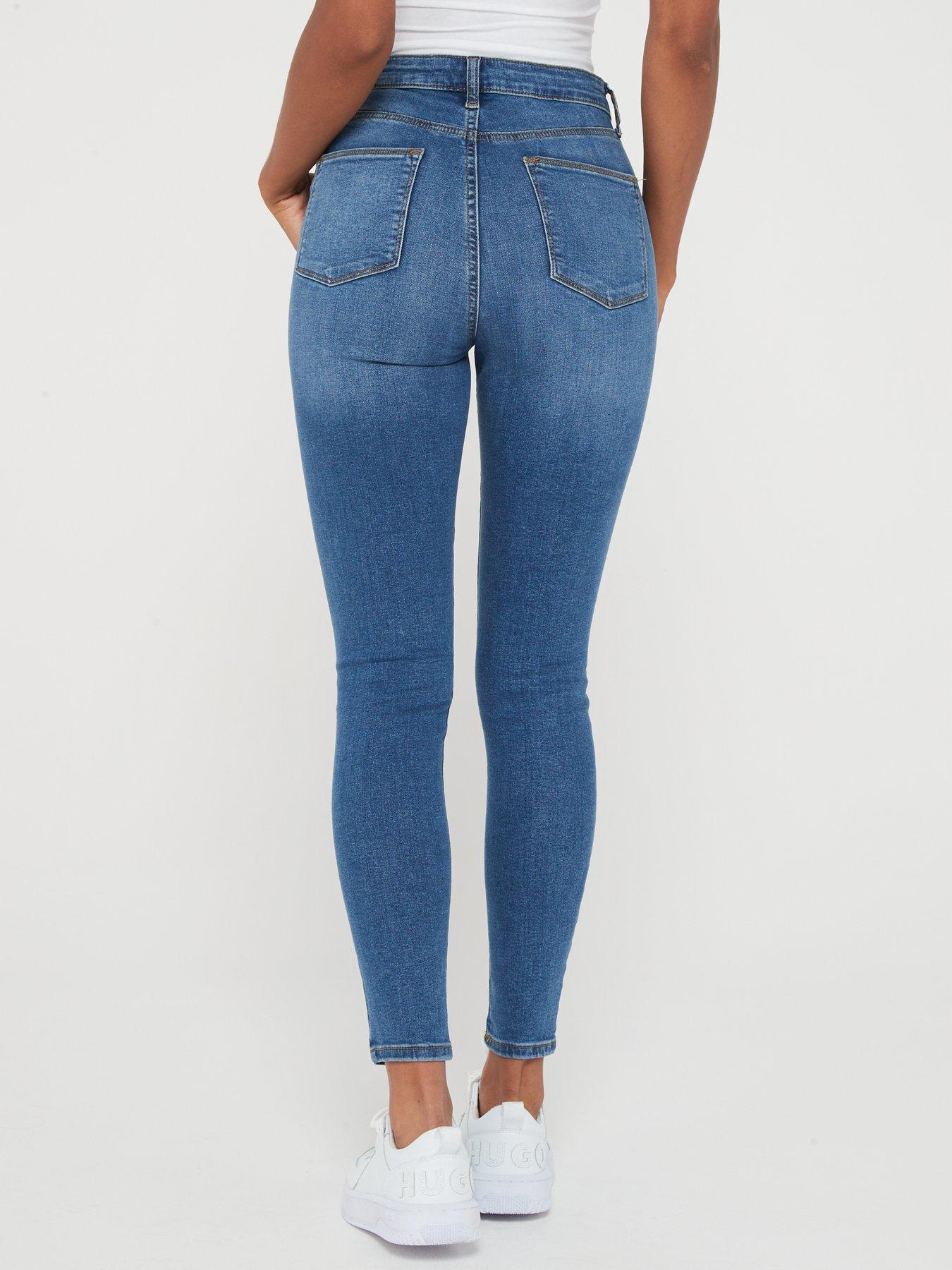 Everyday Long High Waist Jeggings - Mid Wash