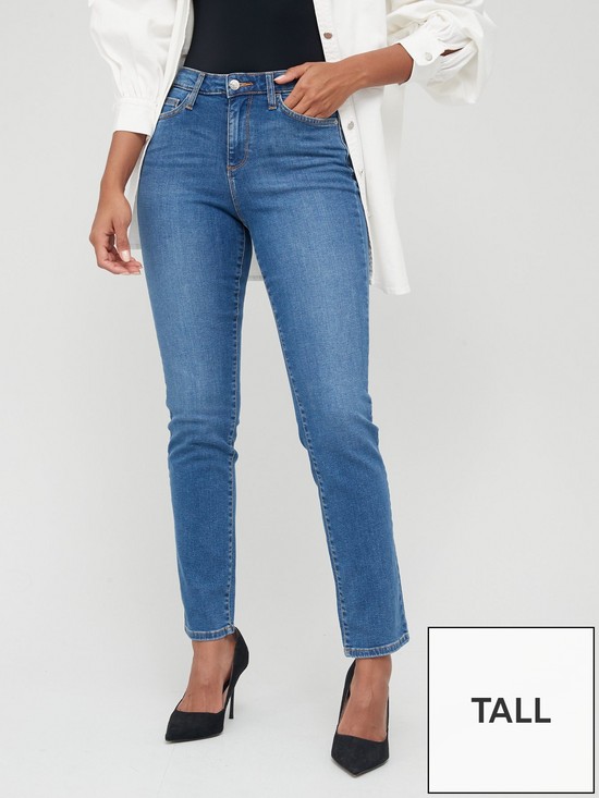 front image of everyday-tall-isabelle-high-rise-slim-leg-jean-mid-wash
