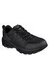  image of skechers-work-fannter-lace-up-shoes-black