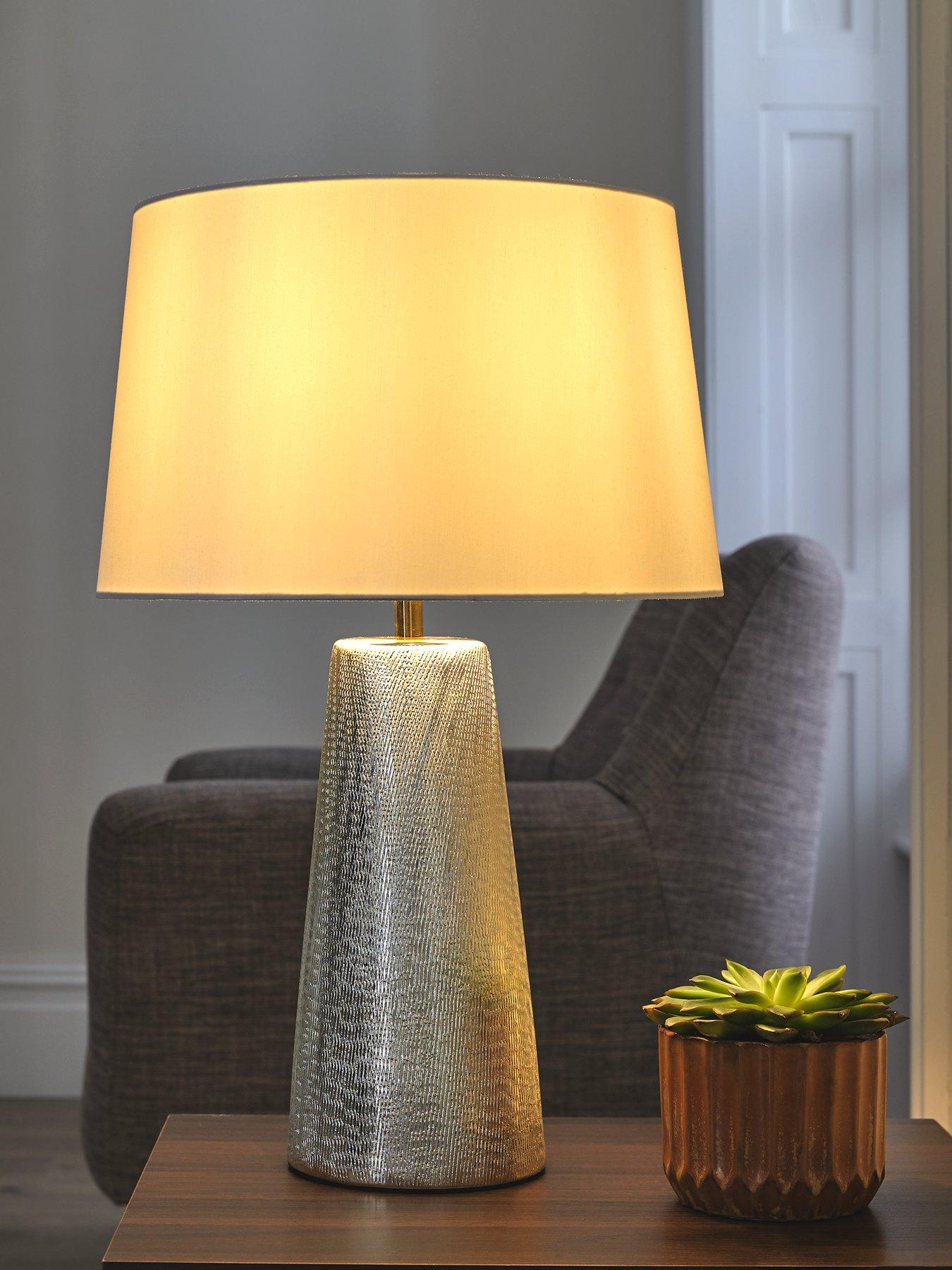  image of michelle-keegan-home-textured-ceramic-table-lamp