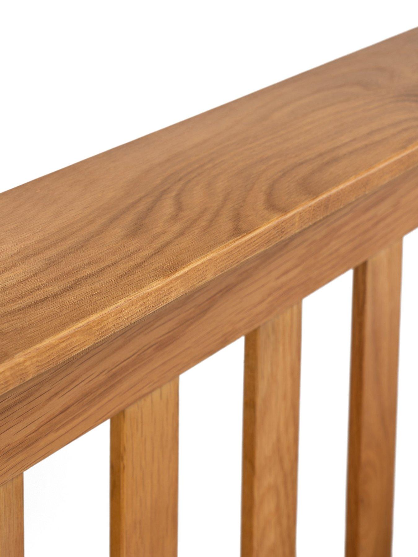  image of julian-bowen-amsterdam-solid-oakoak-veneernbspoaknbspbed-frame