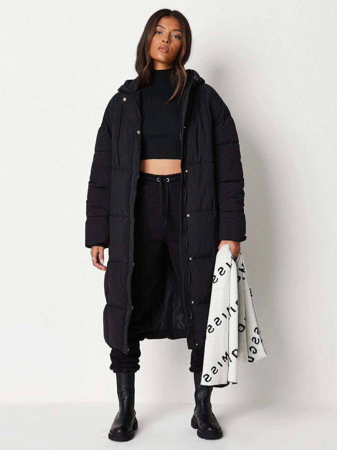 ladies longline padded coats