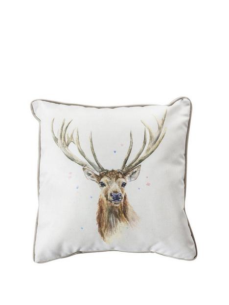 kilburn-scott-stag-watercolour-cushion