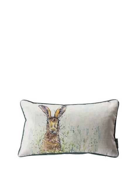 kilburn-scott-hare-watercolour-cushion