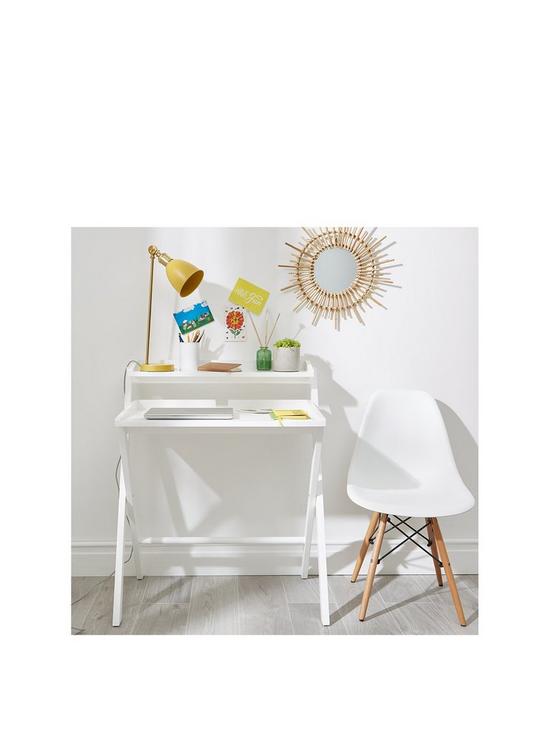 front image of betsy-folding-desk-white