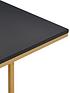  image of chevron-laptop-desk-blackgold