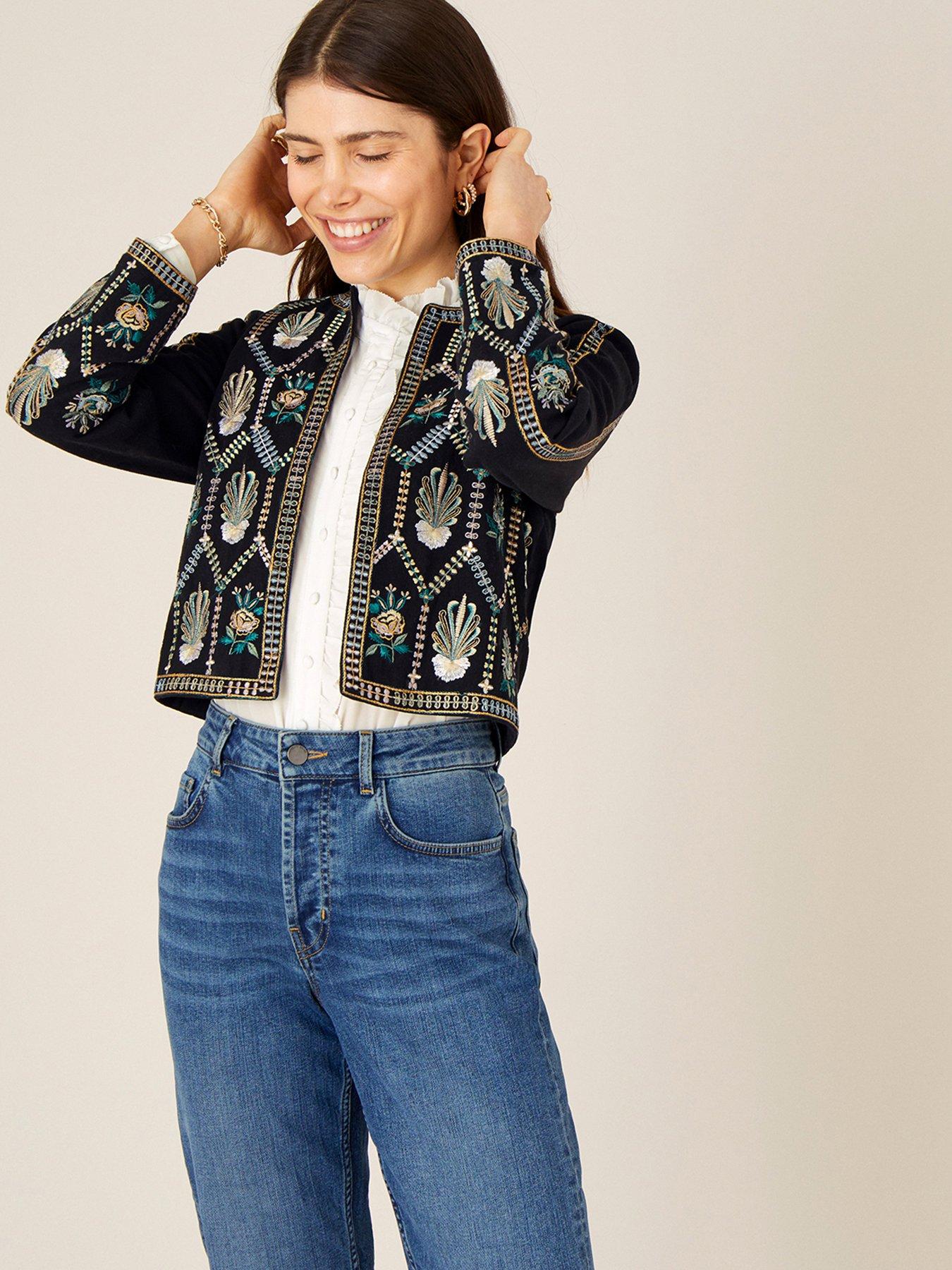 monsoon cropped jacket