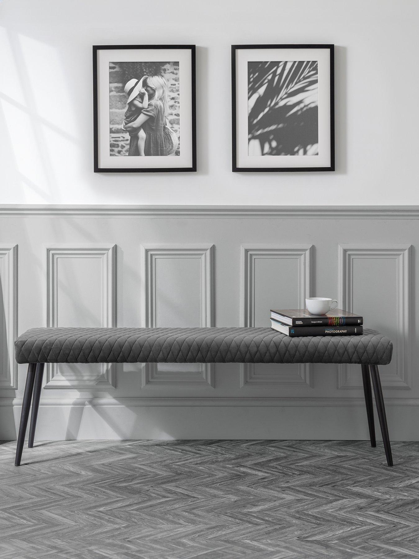 Image 1 of 5 of Julian Bowen Luxe Low Bench - Grey