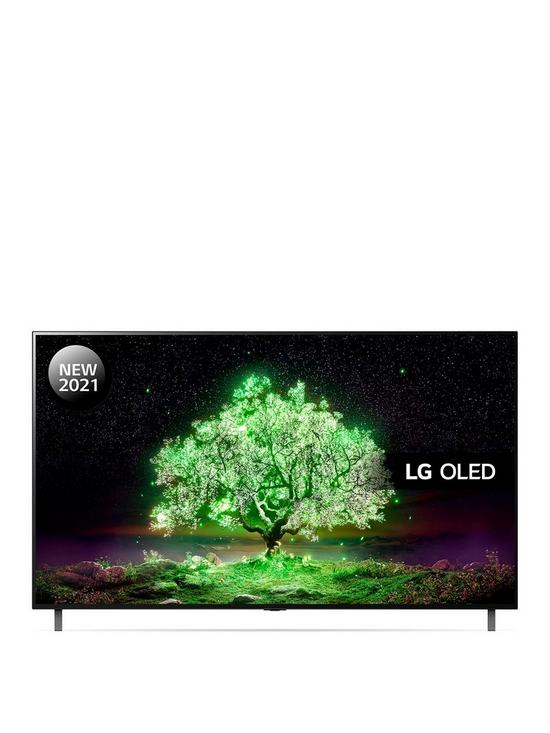 front image of lg-oled77a16la-77-inch-oled-4k-ultra-hd-hdr-smart-tv
