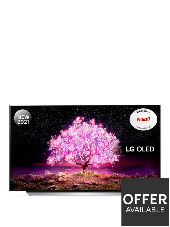 front image of lg-oled48c14lb-48-inch-oled-4k-ultra-hd-hdr-smart-tv
