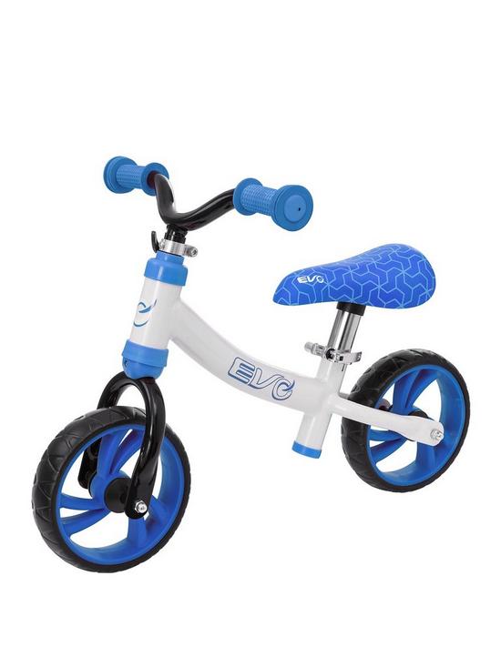 front image of evo-learning-bike-blue