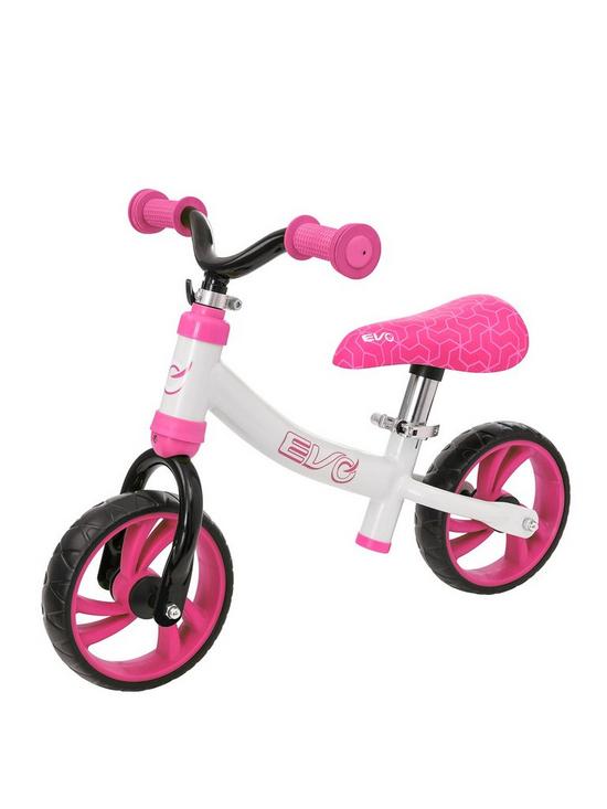 front image of evo-learning-bike-pink