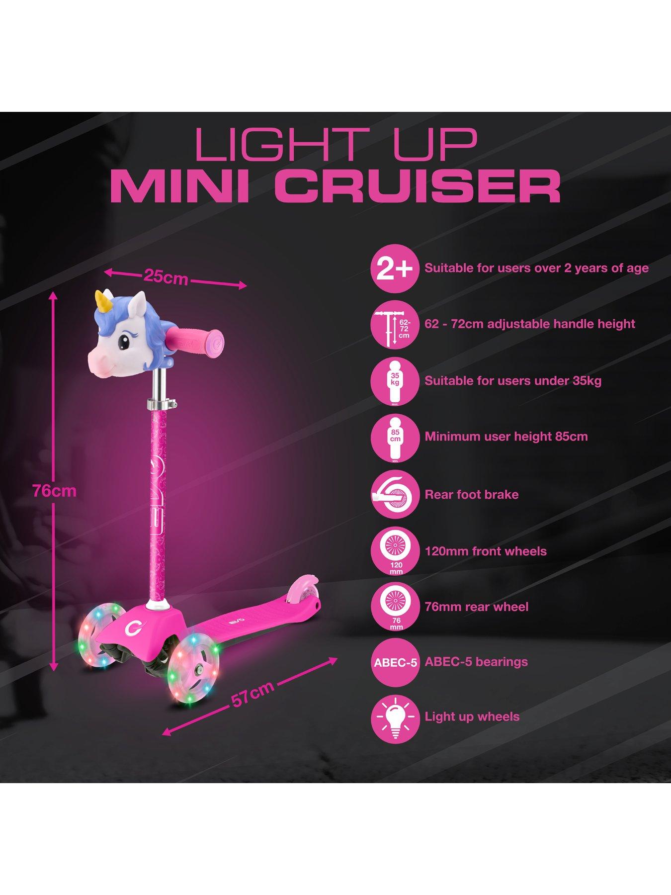 Image 6 of 7 of EVO Unicorn Light Up Mini Tri-Scooter