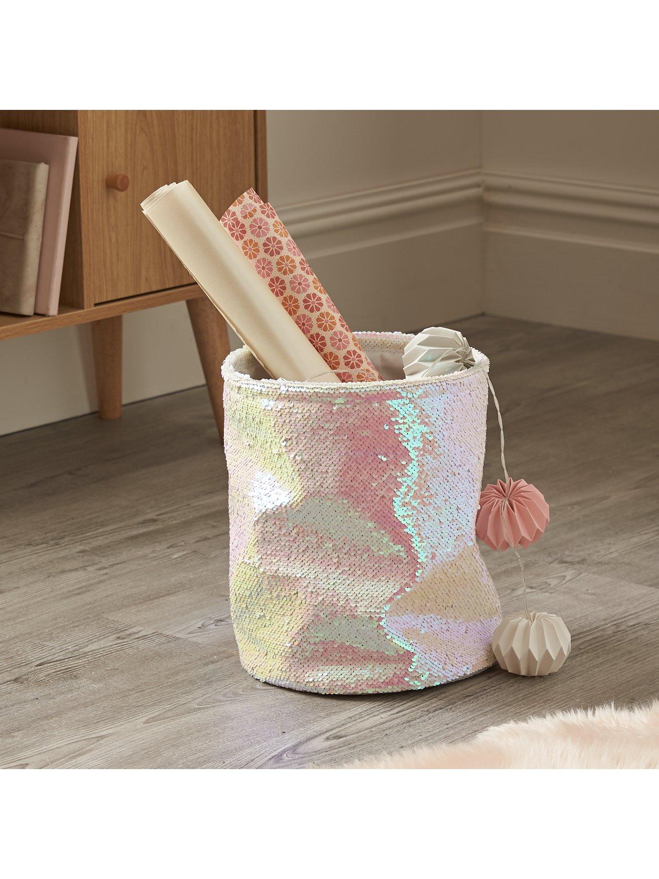  image of pearl-lustre-sequin-storage-basket