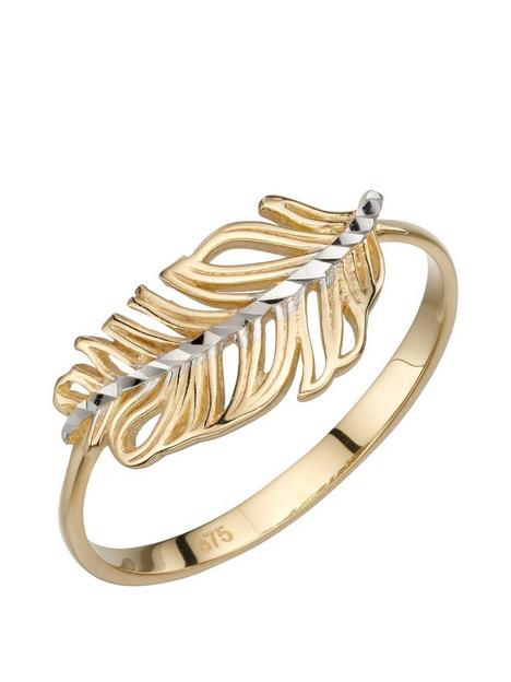 love-gold-9ct-yellow-gold-feather-ring