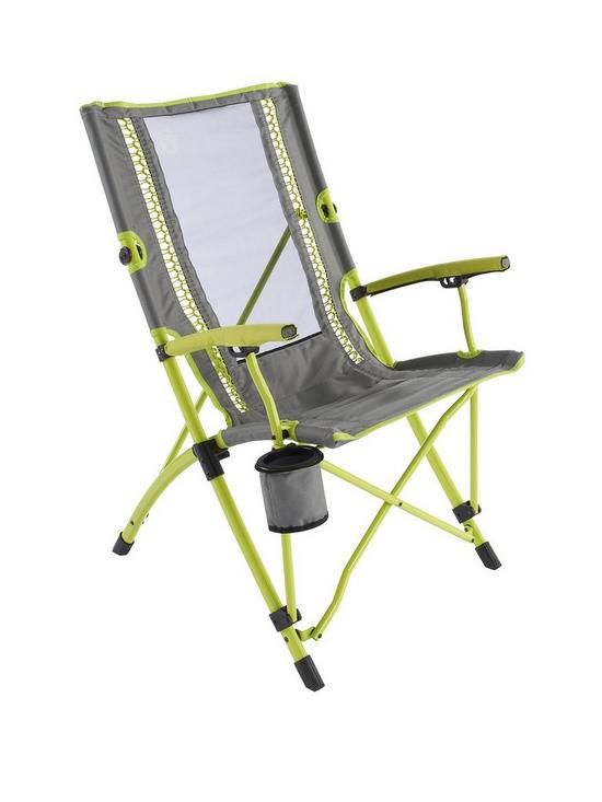 front image of coleman-bungee-chair-lime