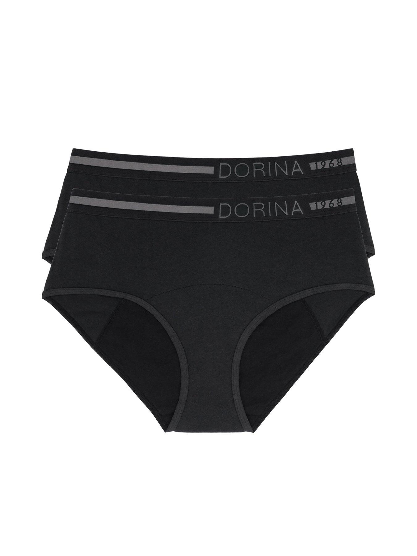 DORINA Moon 2 Pack Midi Nighttime Period Pants - Black
