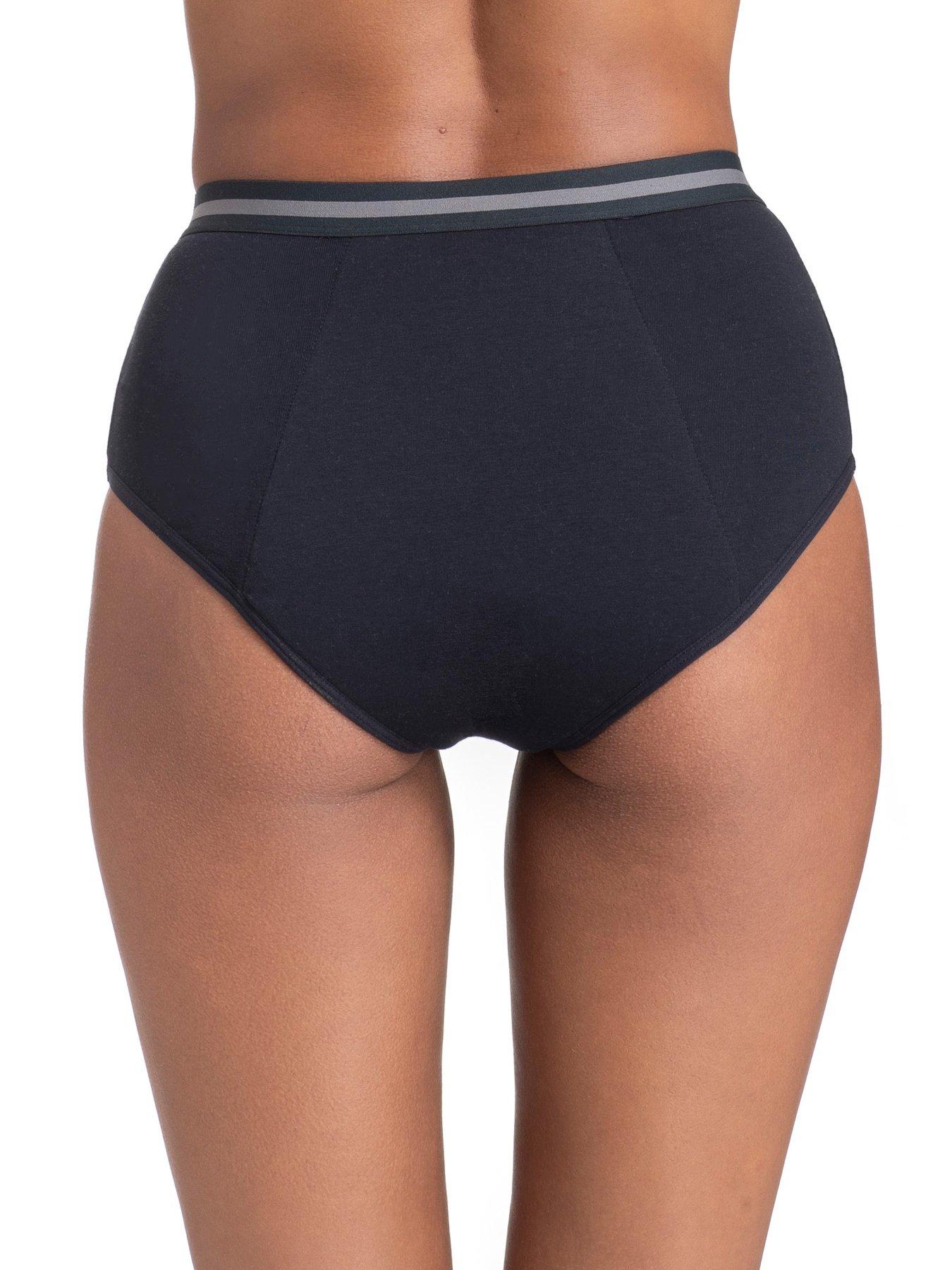  image of dorina-moon-2-pack-midi-nighttime-period-pants-black