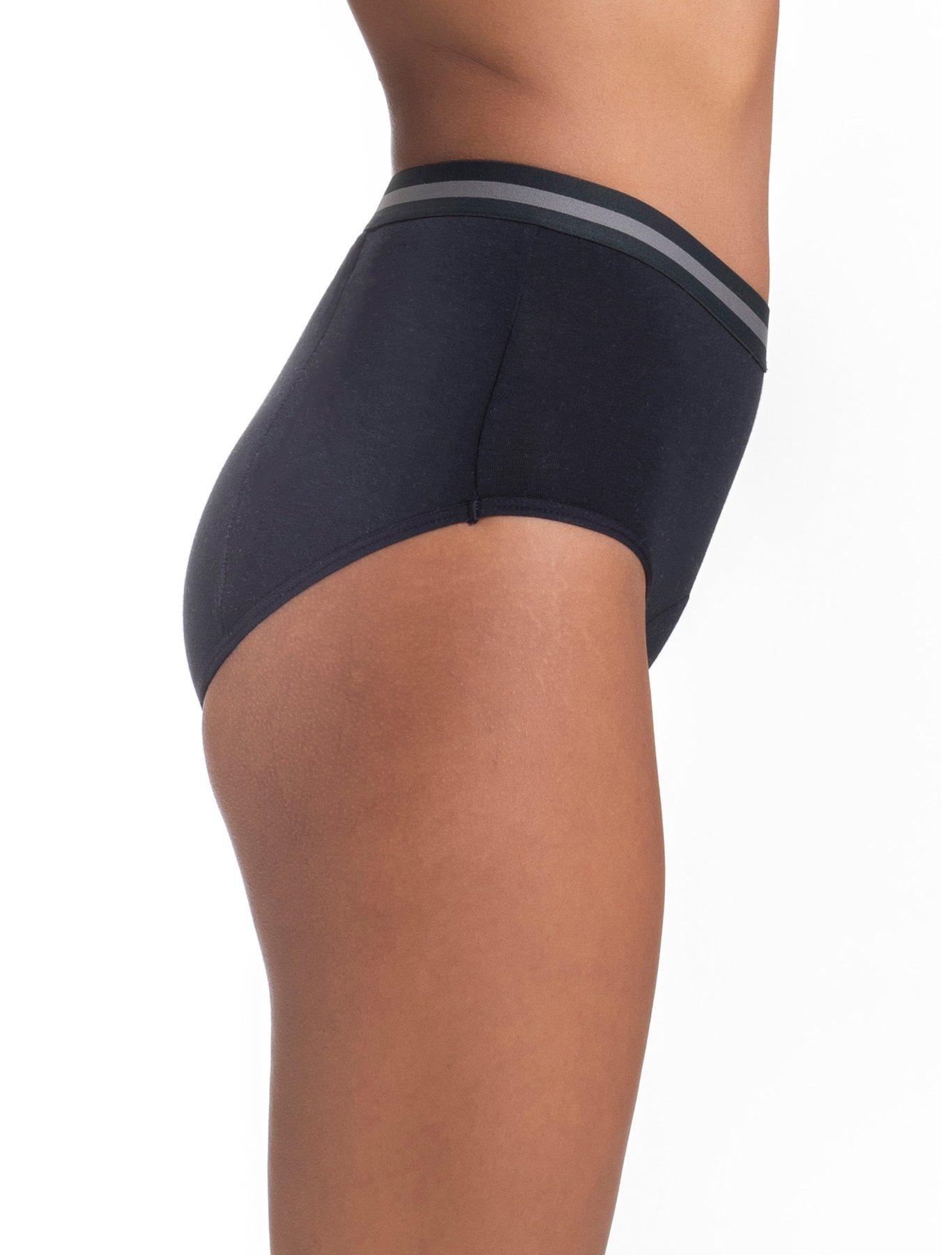  image of dorina-moon-2-pack-midi-nighttime-period-pants-black