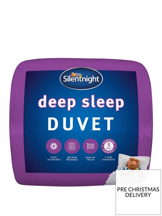 front image of silentnight-deep-sleep-135-tog-duvet-white
