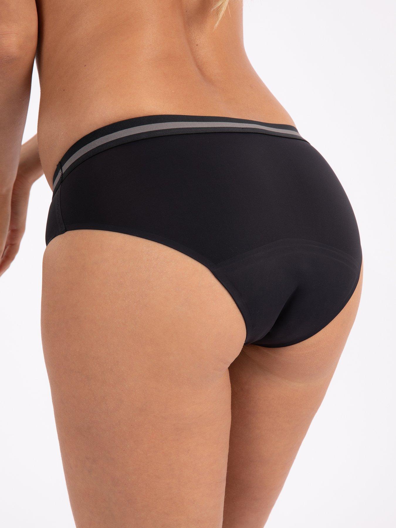 Image 3 of 4 of DORINA Moon 2 Pack Hipster Daytime Period Pants - Black