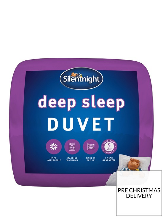 front image of silentnight-deep-sleep-15-tog-duvet-white