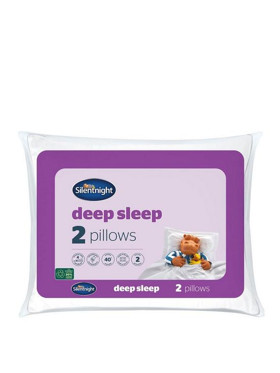 front image of silentnight-deep-sleep-pillows-pair