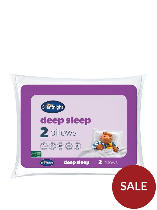 front image of silentnight-deep-sleep-pillows-pair