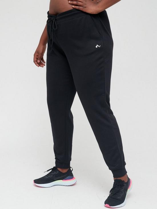front image of only-play-curvy-sweatpants-black