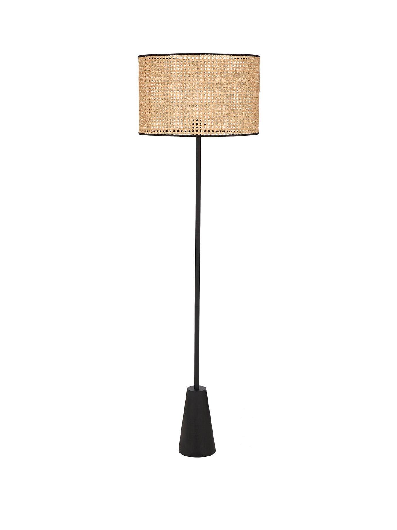 Very Home Natural Cane Floor Lamp | littlewoods.com