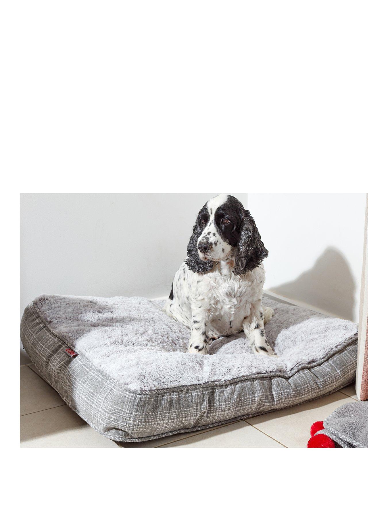 Zoon Grey Plaid Gusset Mattress - Medium