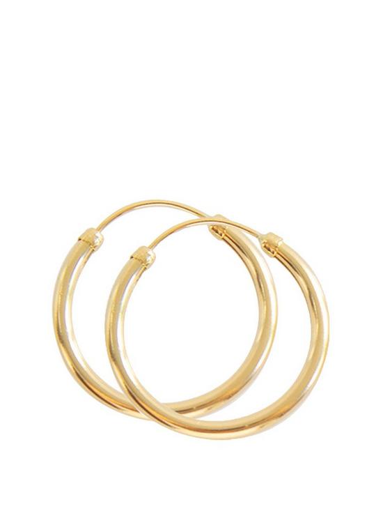 front image of love-gold-9ct-yellow-gold-18mm-slim-tube-hoops