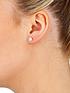  image of the-love-silver-collection-sterling-silver-set-of-three-cz-shape-studs