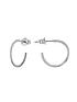  image of the-love-silver-collection-sterling-silver-classic-half-hoops-studs