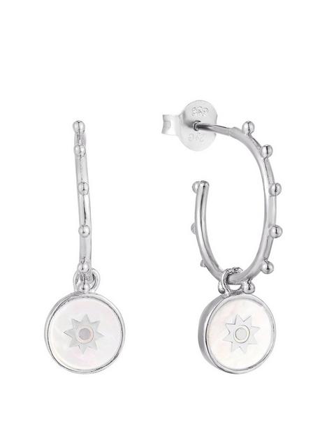 the-love-silver-collection-sterling-silver-mother-of-pearl-charm-hoop-earrings