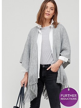 v-by-very-rib-knit-tassel-wrap-grey