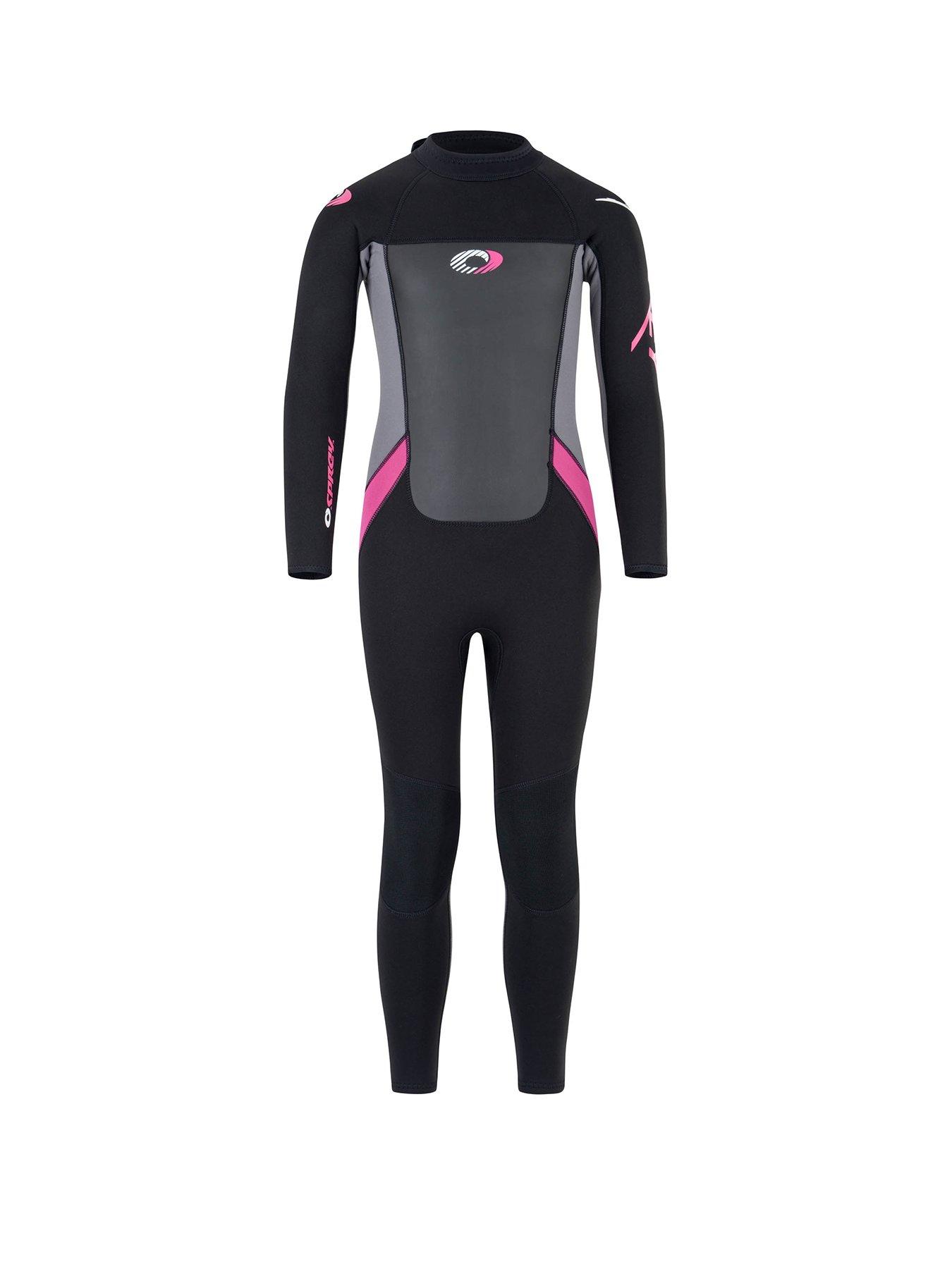 Osprey Origin Girls Long Wetsuit (Black/Pink)