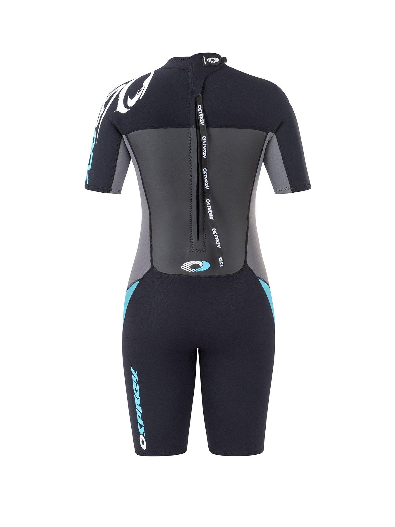 Osprey Origin Womens Shorty Wetsuit (Black/Blue)