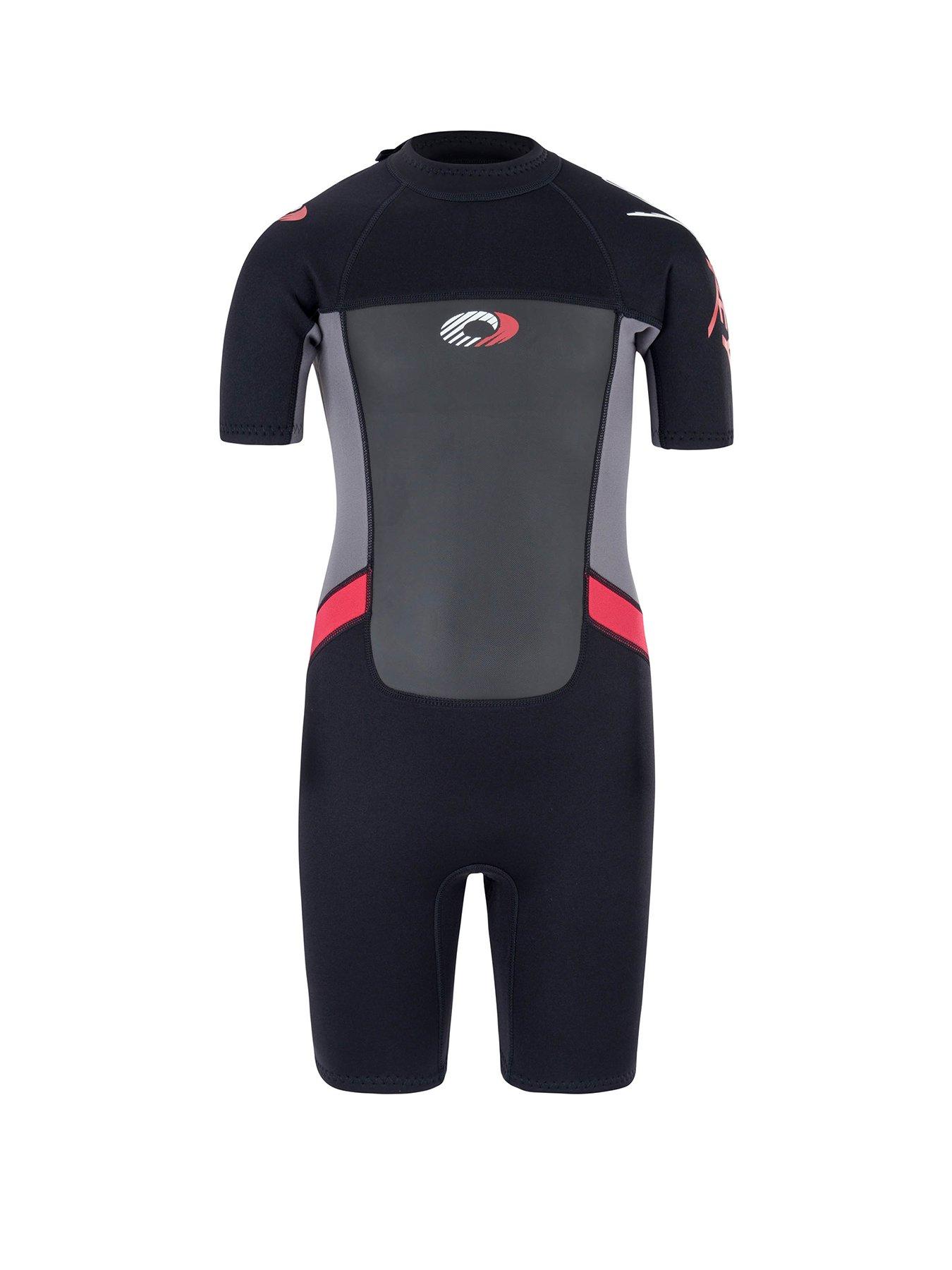 Osprey Origin Boys Shorty Wetsuit (Black/Red)