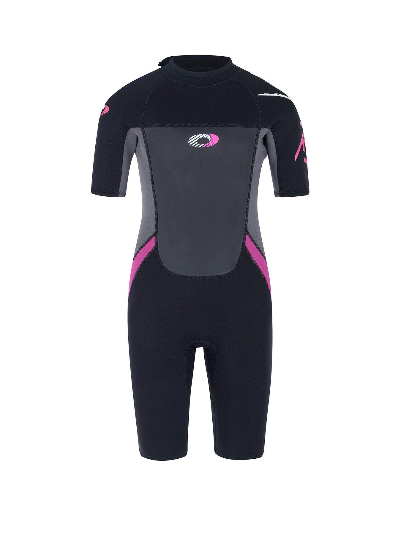 Image 1 of 7 of Osprey Origin Girls Shorty Wetsuit Black/Pink