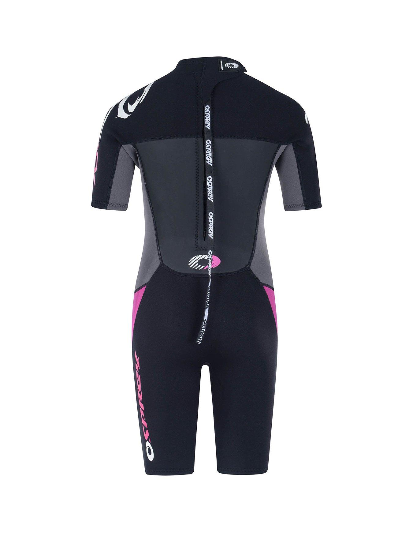 Image 2 of 7 of Osprey Origin Girls Shorty Wetsuit Black/Pink