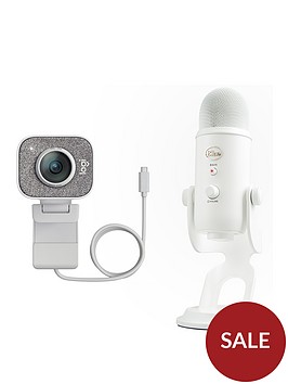 logitech-streamcam-full-hd-1080p-usb-c-webcam-and-blue-yeti-usb-microphone-streaming-bundle-whiteout-edition