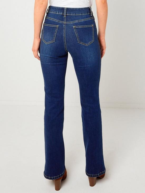 stillFront image of joe-browns-western-bootcut-jeans-mid-blue-denim