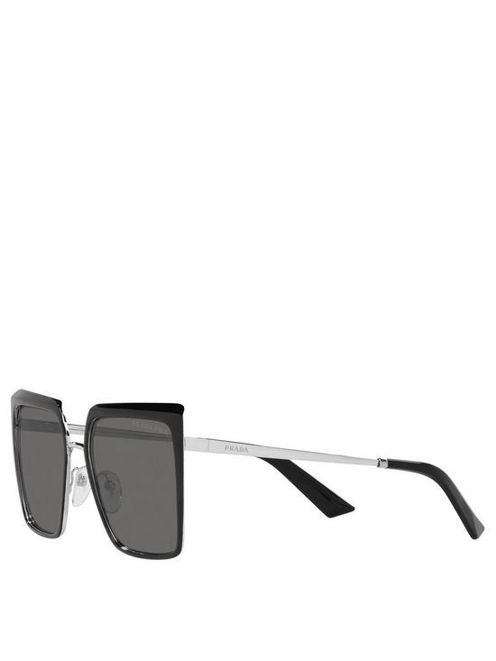 stillFront image of prada-square-sunglasses-black