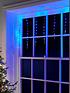  image of blue-icicle-window-indoor-christmas-curtain-light-200nbspcm